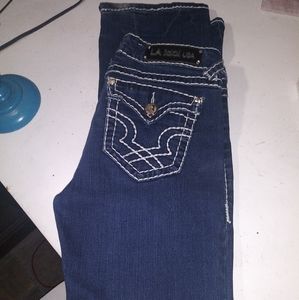 LA Idol slim fit boot cut Dbl stitched